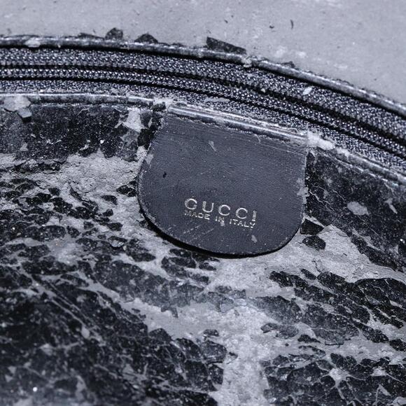 GUCCI Bamboo Shoulder Bag Suede Black Gold 001 3754 001 3754 - Picture 16 of 16